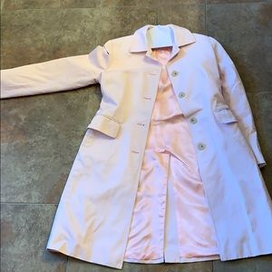 Pink trench coat